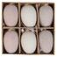 Sada umělých velikonočních vajíček na pověšení šedá, 6 ks