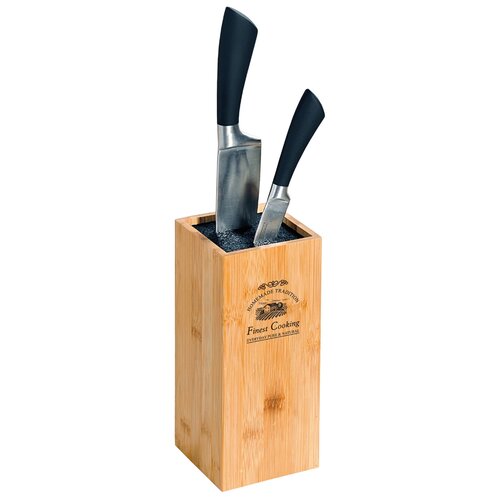 Kesper 58022 Suport pentru cuțite din bambus, 10 x10 x 23 cm