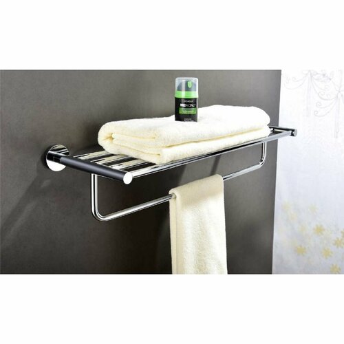 SAPHO XR415 X-Round E polica za brisače z drogom65 cm, srebrna