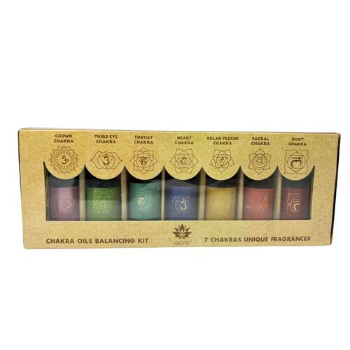 Ulei de parfum Arome Chakra - 10 ml, set de 7