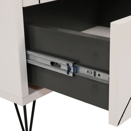 Stolik nocny Luna White