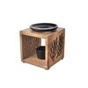 InDecor Aromalampa iz mangovega lesa Black, 12 x12 x 12 cm