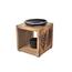 InDecor Aromalampa iz mangovega lesa Black, 12 x12 x 12 cm