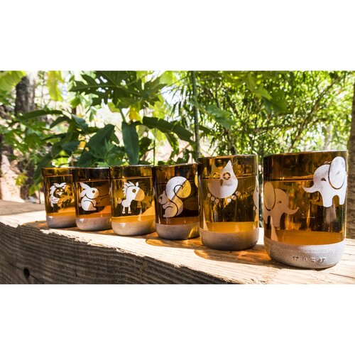 Set 6 pahare Animal Collection, 350 ml