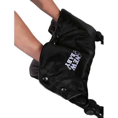 New Baby Polar rękawica na wózek, czarny - szary