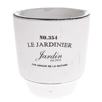 Keramický obal na kvetináč Le jardinier biela, 14,5 cm Keramický obal na kvetináč Le jardinier biela, 14,5 cm