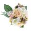 Umelá kytica Ruže s hortenziou, béžová