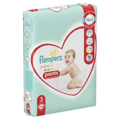 Pampers Pleny Premium Care Pants 70 ks, veľkosť 3