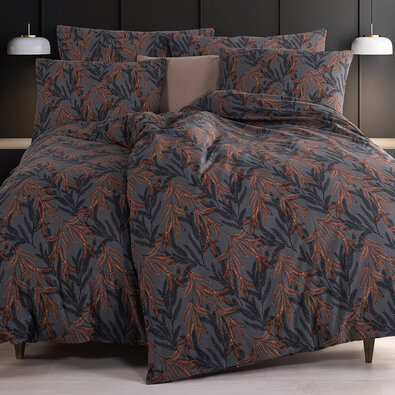 4Home Бавовняна постільна білизна ренфорс Midnight Fern, 140 х 200 см, 70 х 90 см