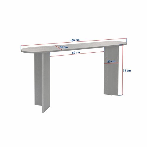 Sira Walnut konzolasztal
