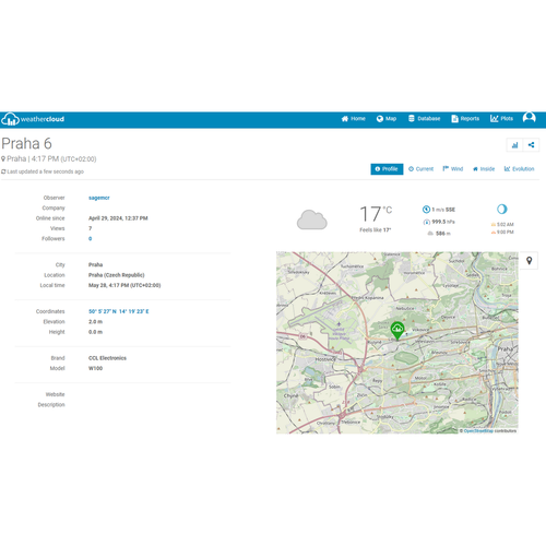 Inteligentna domowa stacja pogodowa Sencor SWS16600 WiFi