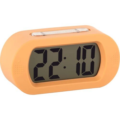 Karlsson KA5753LO digitális asztalióra/ébresztőóra, soft orange, narancssárga akciós termékkép 1
