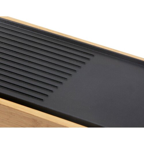 DOMO DO9270G stolní elektrický Plancha gril Bamboo Style
