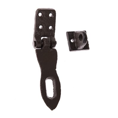Zăvor din fontă negru, 9 x 3,9 cm
