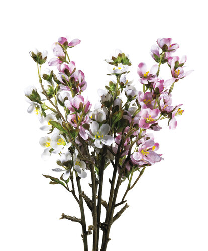 Sztuczny kwiat gałązka czereśni 5 szt.