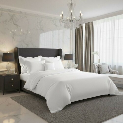 Kvalitex Saténové povlečení Luxury Collection bílá, 140 x 220 cm, 70 x 90 cm