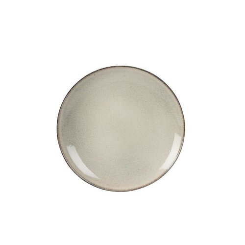 Farfurie întinsă din gresie ceramică Glaze, diametru 27,8 cm, bej