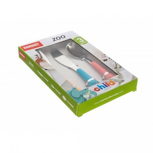 Banquet Набір дитячих столових приборів Зоопарк з 3 предметів