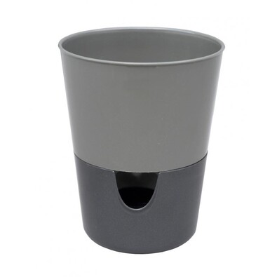Plastia Selbstbewässerungstopf Rosmarin, grau
