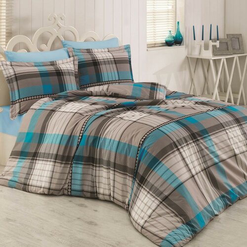 Lenjerie de pat din bumbac Delux Stripes square, 140 x 200 cm, 70 x 90 cm