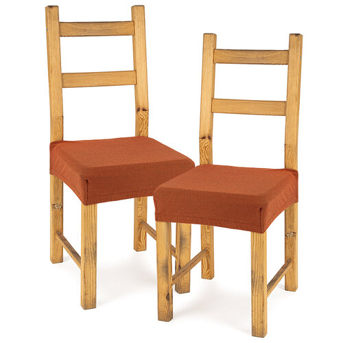 4Home Multielastický potah na sedák na židli Comfort terracotta, 40 - 50 cm, sada 2 ks