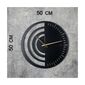Zegar ścienny Chrono Black, 50 x 50 cm