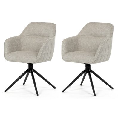 Set de scaune de sufragerie cu mecanism deîntoarcere HC-536 CRM2, 2 buc.