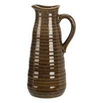 Vază de gresie/carafă Busara 10,5 x 24 cm, maro