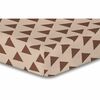 Cearșaf DecoKing Triangles, maro S1, 160 x 200 cm