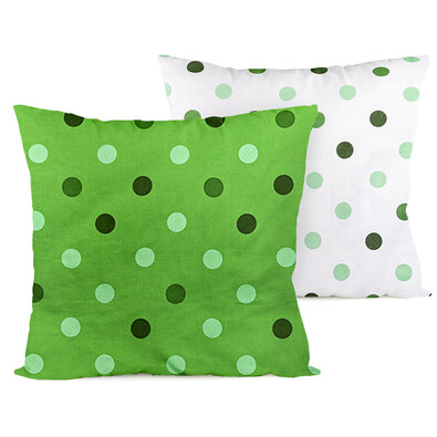 4home Наволочка Горошок зелений, 40 x 40 см, комплект 2 шт.