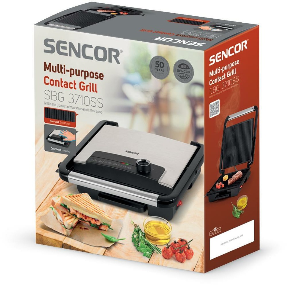 Sencor SBG 3710SS kontaktný gril