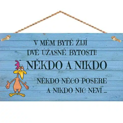 Bohemia Gifts Tablou decorativ de agățat - Cinevași nimeni