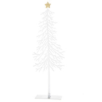 Weihnachtsdekoration aus Metall Tree with star, 8 x 25 x 3,5 cm