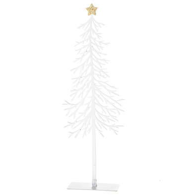Новорічна металева прикраса Tree with star, 8 х 25 х 3,5 см