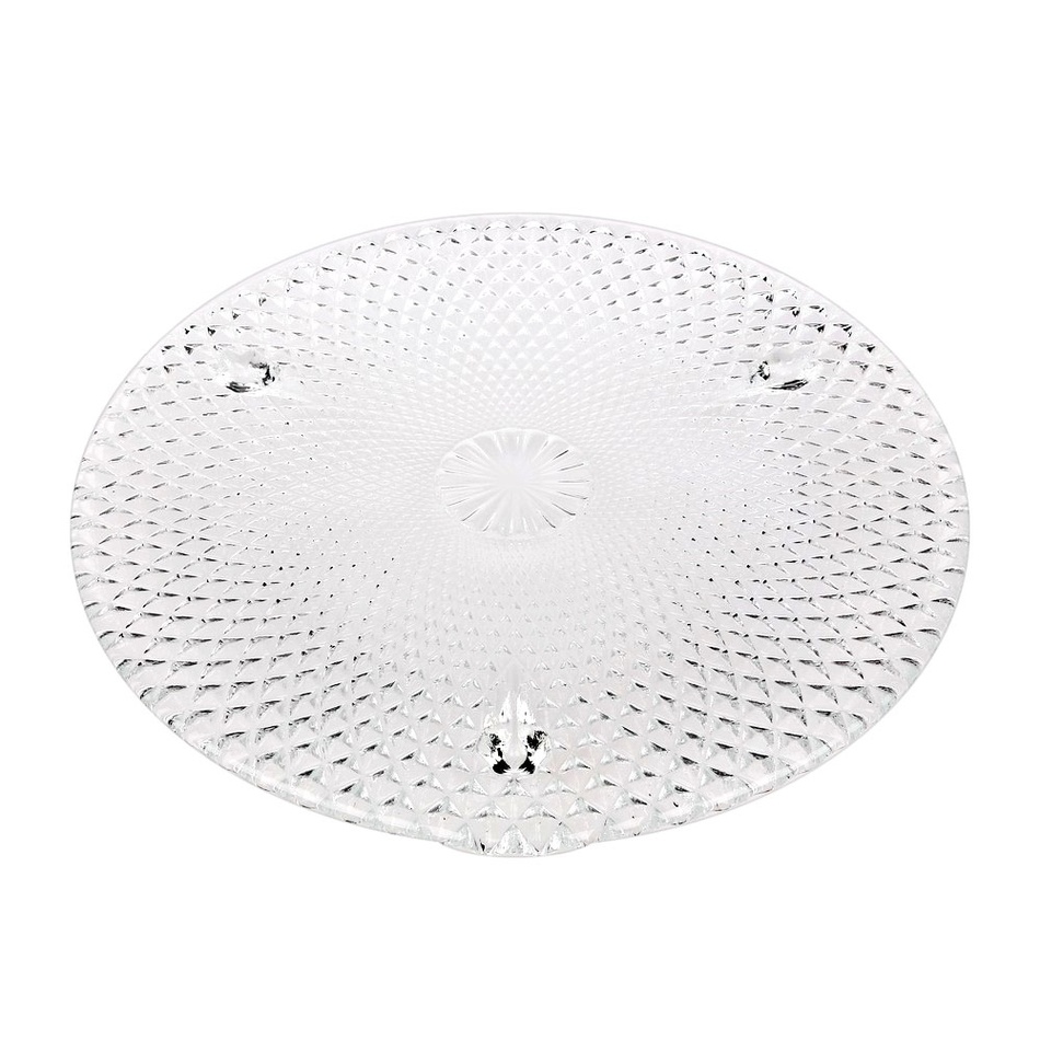 Karo üveg tálca, 28 cm
