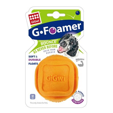 GiGwi Loptička pre psy Foamer Ball oranžová, pr. 6,8 cm