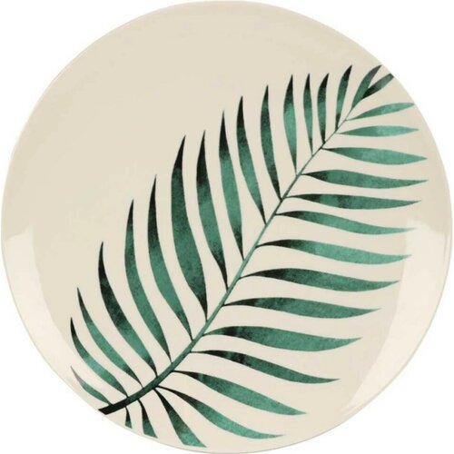 Порцелянова обідня тарілка Leaf, діаметр 27 см