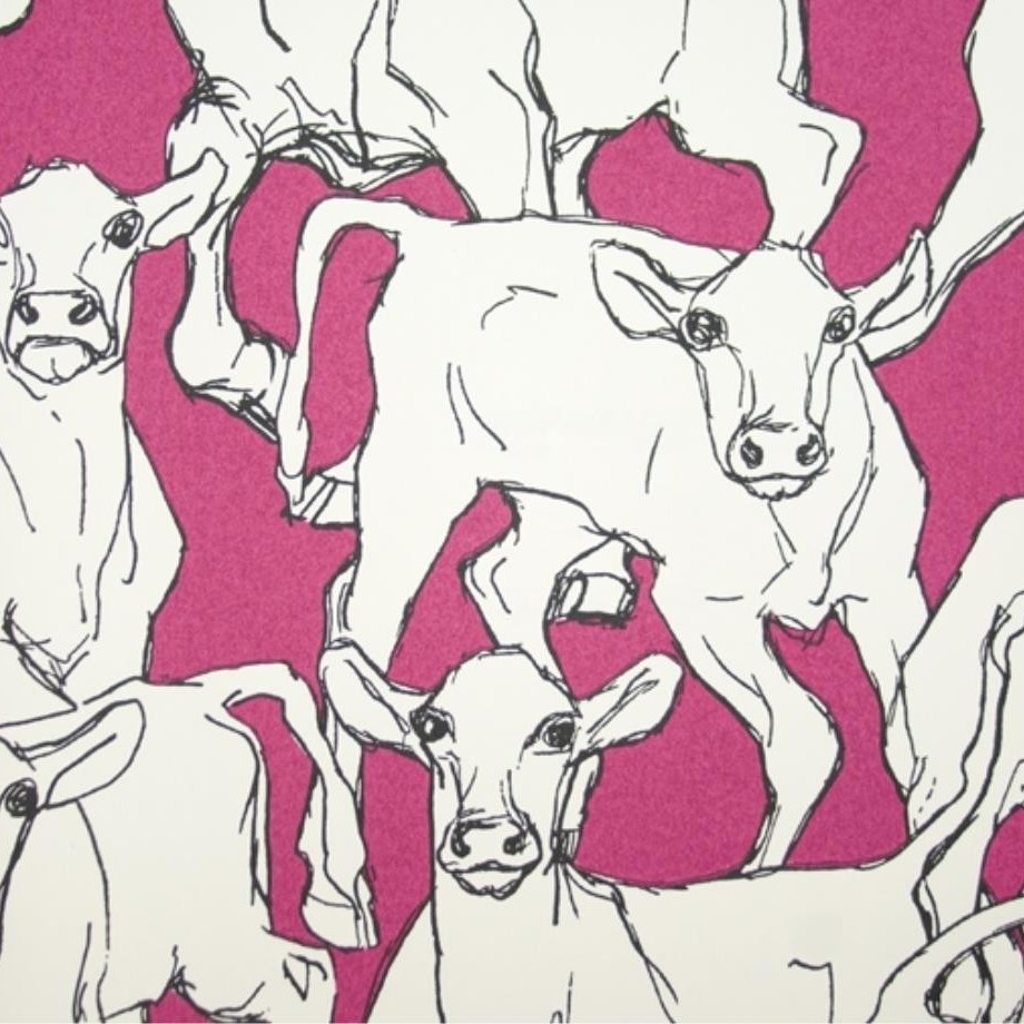 Marimekko tapeta Iltavilli 0,7 x 10 m růžová
