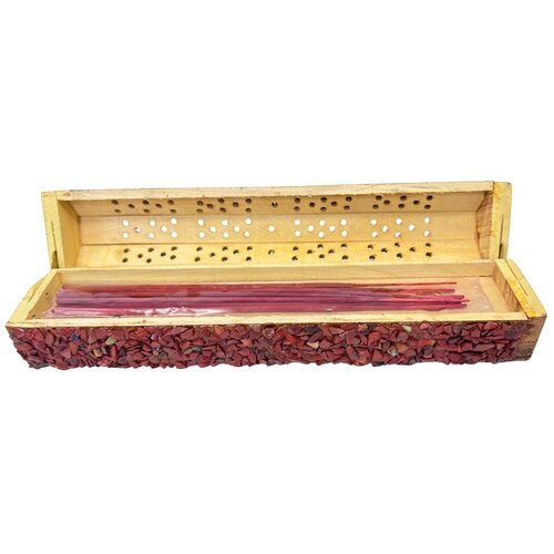 Arome Elements drevený box na vonné tyčinky, 10 tyčiniek, Oheň