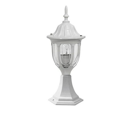 Venkovní stojací lampa Rabalux Milano bílá 8333, bílá, 43 cm