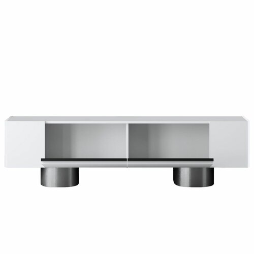 Măsuță TV Bohem White and Silver