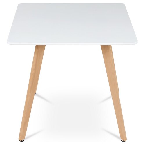 Quadratischer Esstisch, 80 x 80 cm, weiß