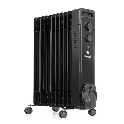 G21 Merapi olejový radiátor, 11 rebier, 2500 W,čierny