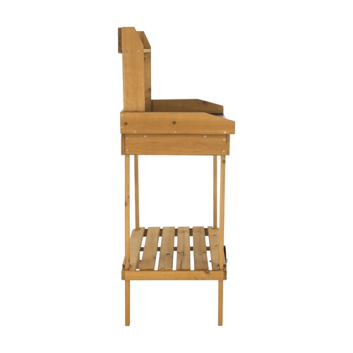 Bardy kerti munkaasztal, barna, 94 x 49 x 120 cm