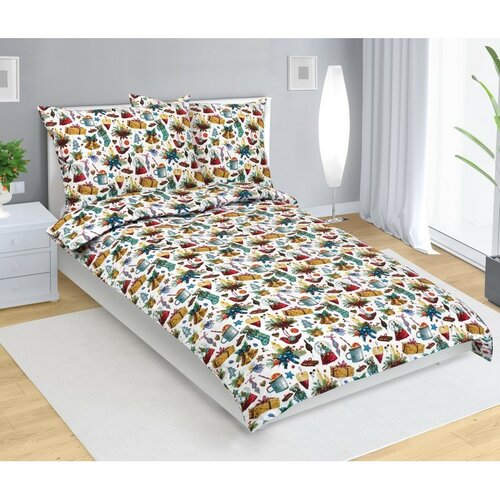 Bellatex Weihnachtsbettwäsche aus Baumwolle Weihnachten, 140 x 200 cm, 70 x 90 cm