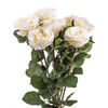 Umělá květina růže 48 cm bílá dárkové balení 6 ks