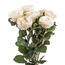 Umelá kvetina ruža 48 cm biela darčekové balenie  6 ks