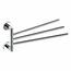 SAPHO XR407 X-Round suport triplu pentru prosoape,rotativ, 45 cm, argintiu