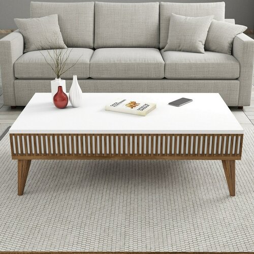 Konferenční stolek Mila White and Walnut