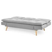 Canapea cu trei locuri ASB-4720 SIL2, gri deschis